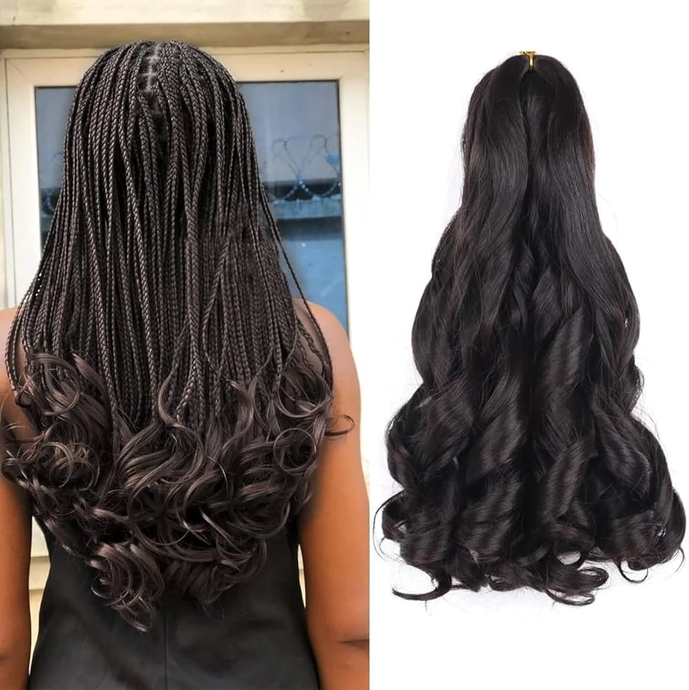 Spiral French Curl 22″ Braids 3x Pre-Stretched - 2