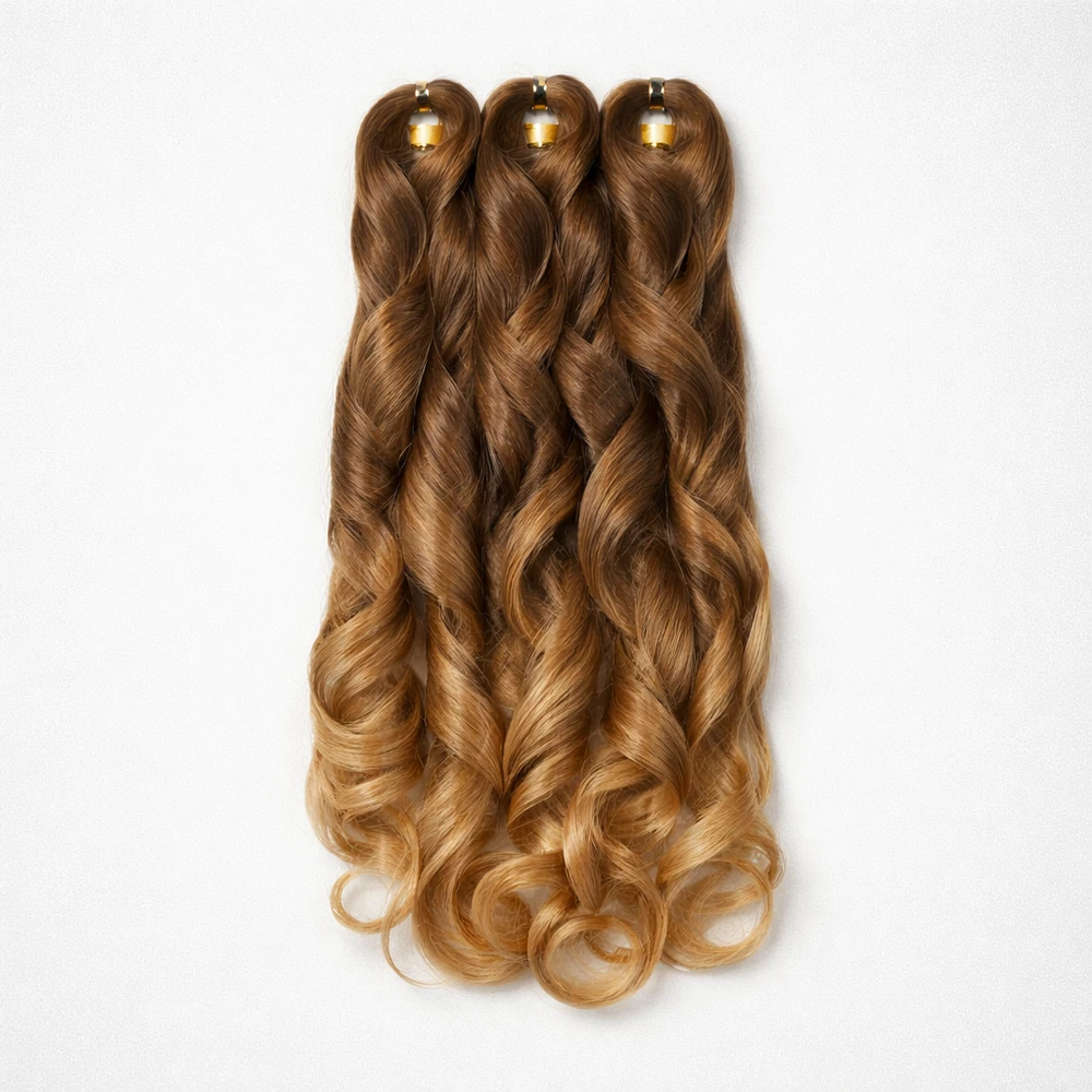 Spiral French Curl 22″ Braids 3x Pre-Stretched - T27/33
