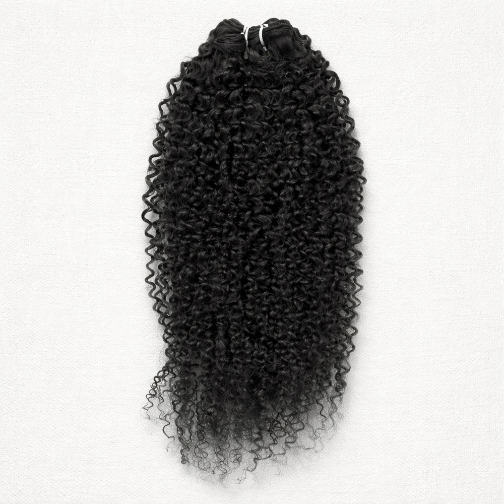 Weft ekstensjon Krølller - Spiral Curls 100 gr Svart 24 inch