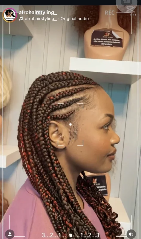 Cornrow Style Ponytail
